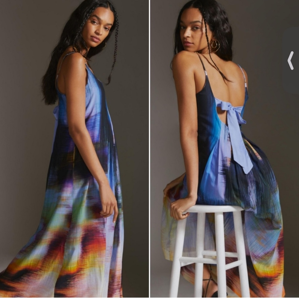 NWT Anthropologie Dress, rainbow size small with pockets!!
